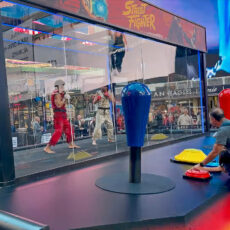 Oversized Street Fighter Arcade Machine Movie Times Square