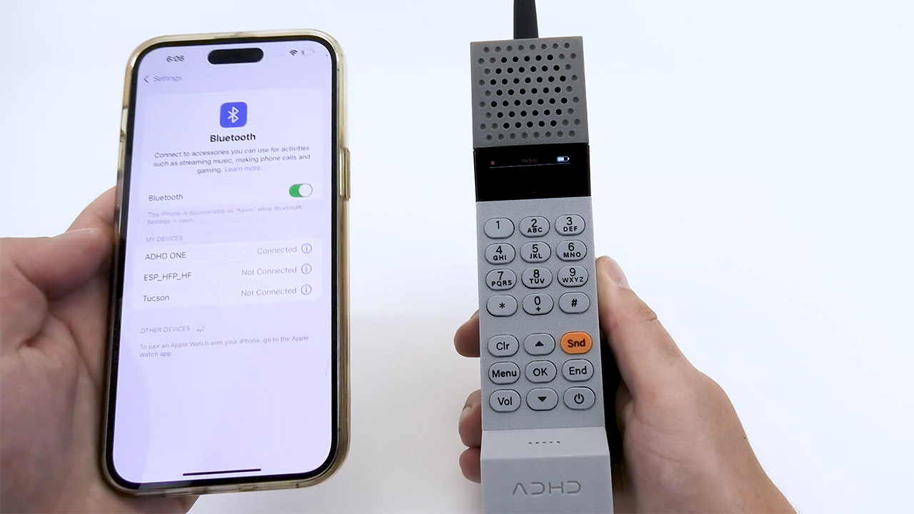 Kevin Noki DIY Homemade ADHD ONE Brick Phone