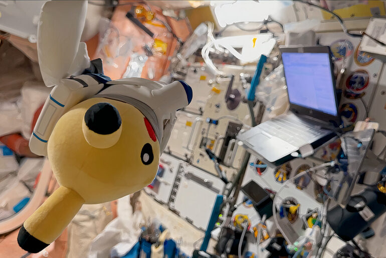 ESA Astronaut Pikachu ISS Trip