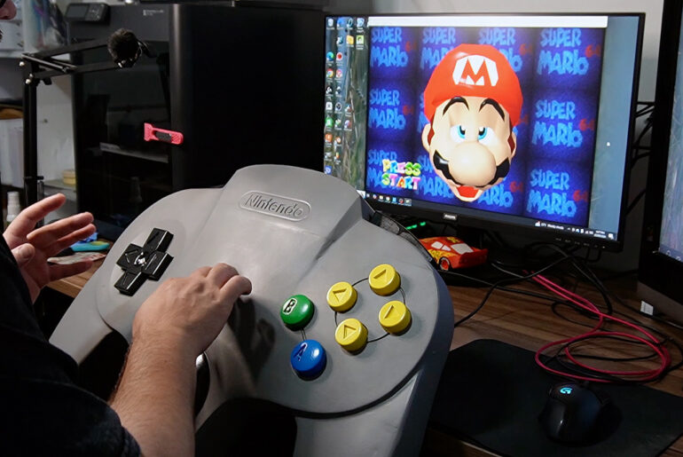 Giant N64 Controller Playable