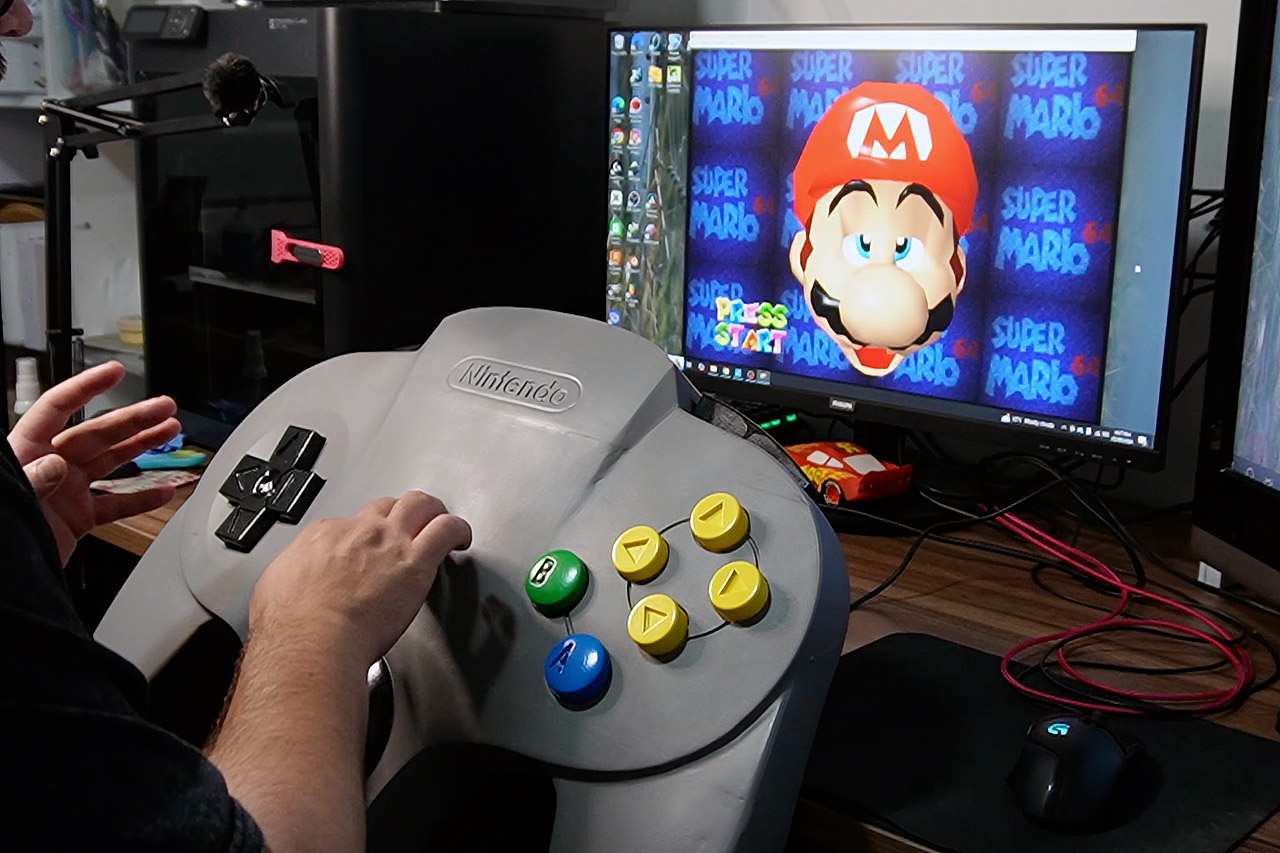 Giant N64 Controller Playable
