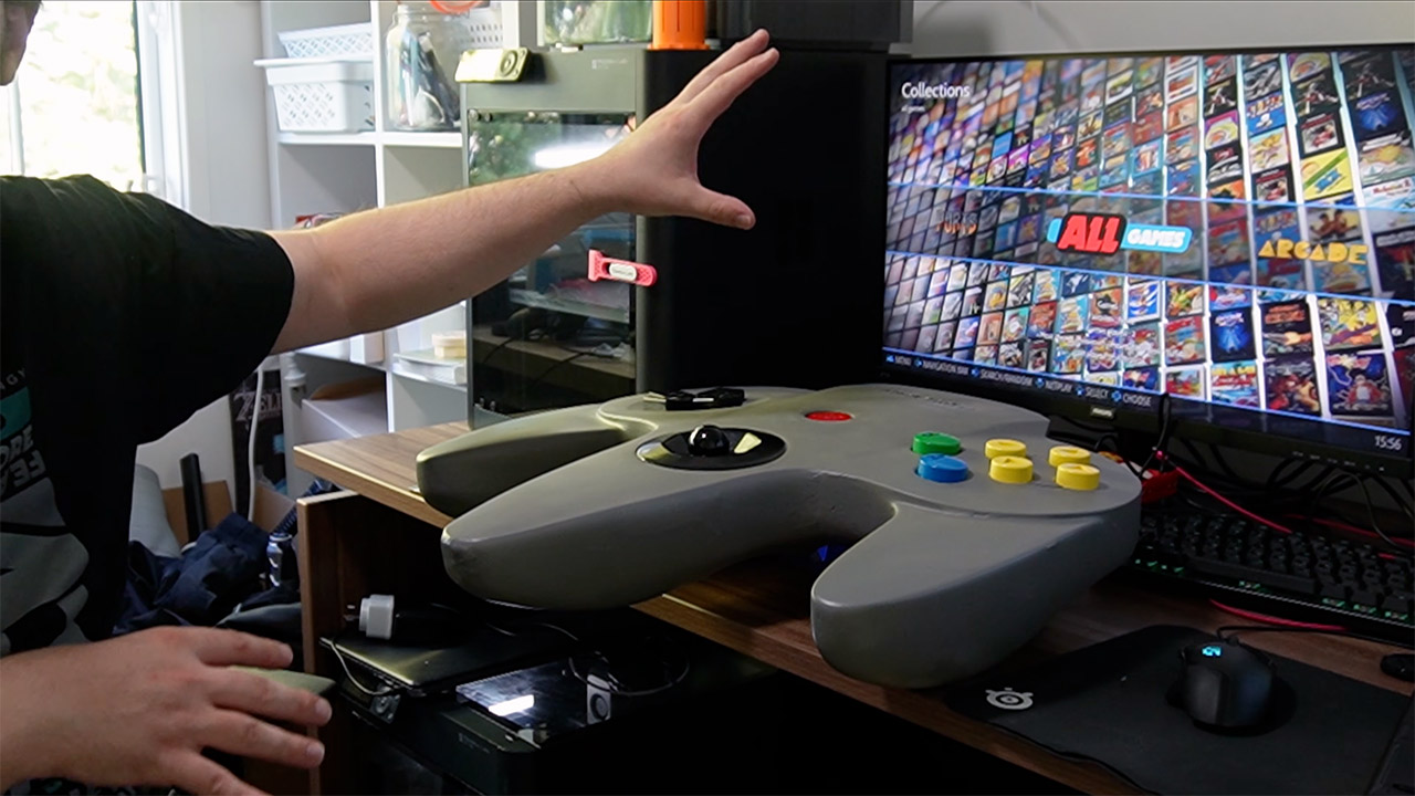 Giant N64 Controller Playable