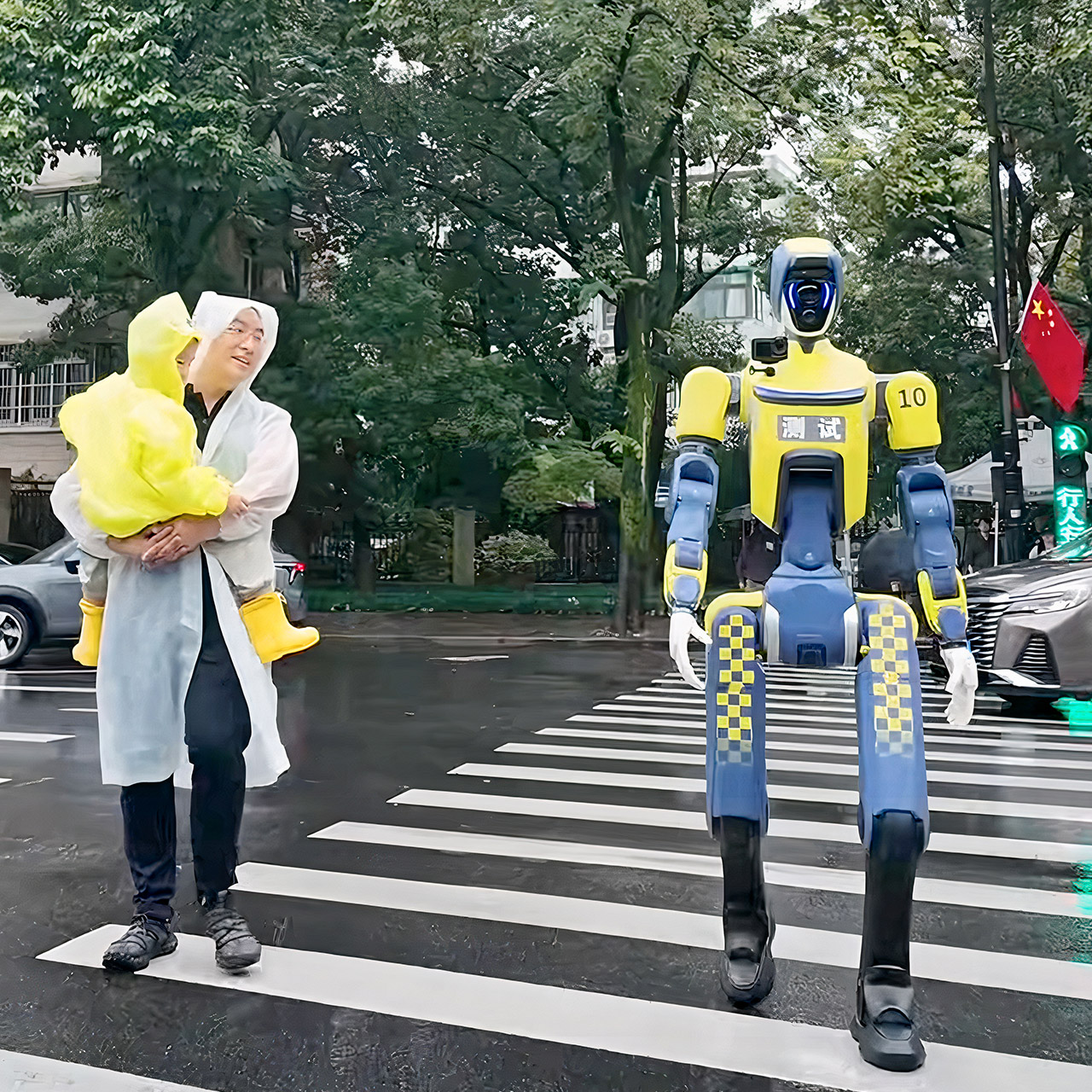 DEEP Robotics DR02 Humanoid Robot Traffic Officer