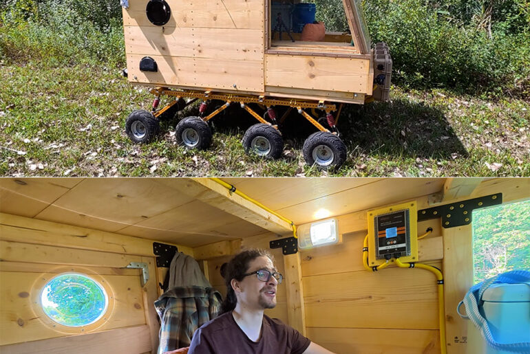 DIY Homemade 8x8 Electric Tank Camper