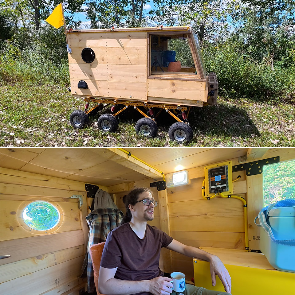 DIY Homemade 8x8 Electric Tank Camper