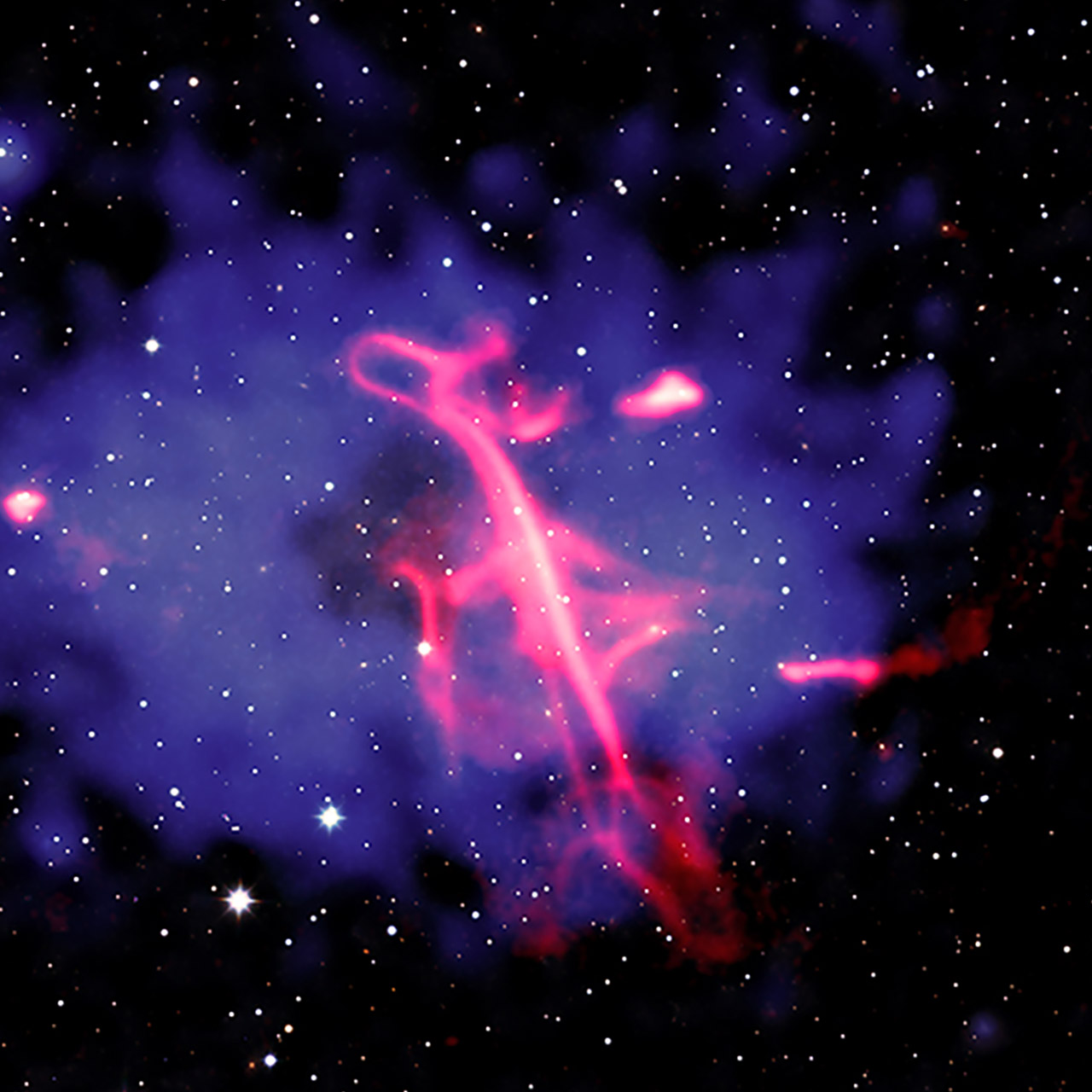 Chandra X-Ray Observatory Treble Clef Galaxy Cluster Collision