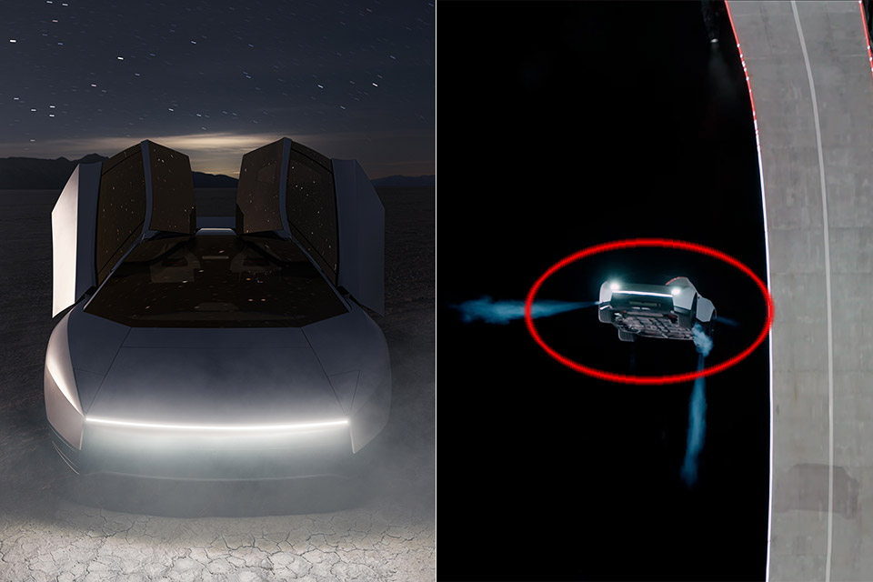 Tesla Roadster Event Flying Car