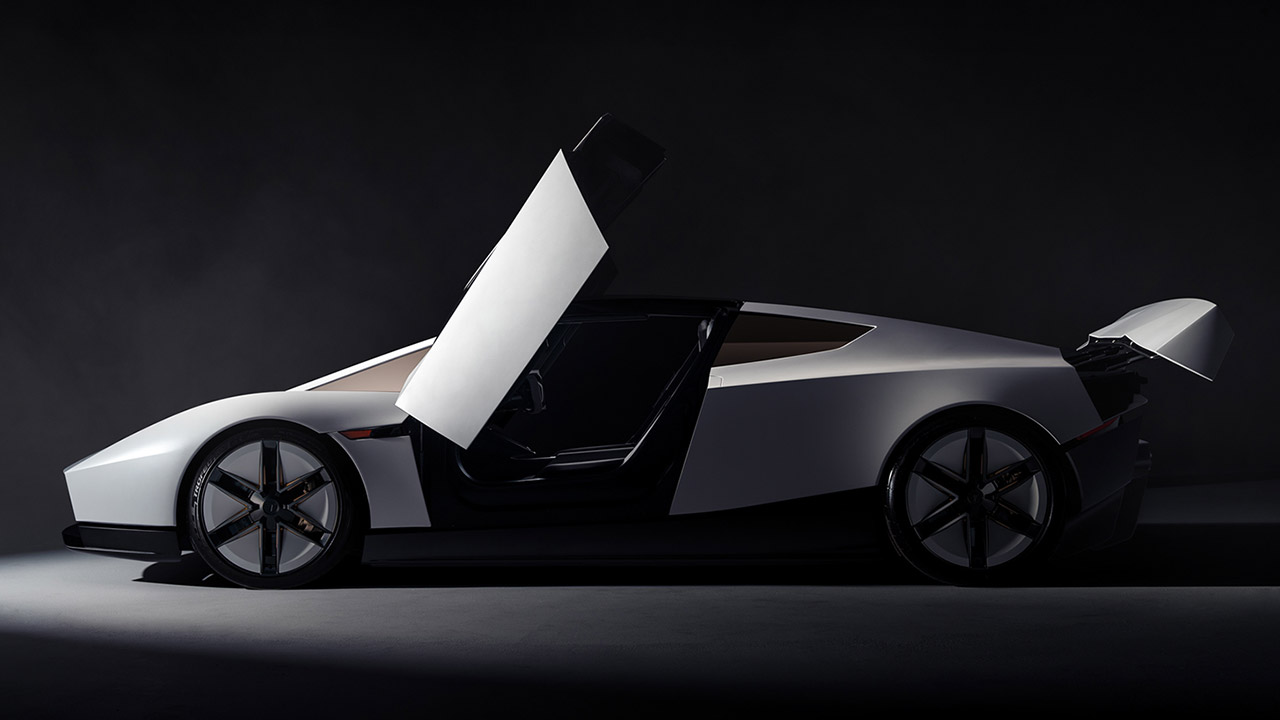 New Tesla Roadster Flying Car Exterior