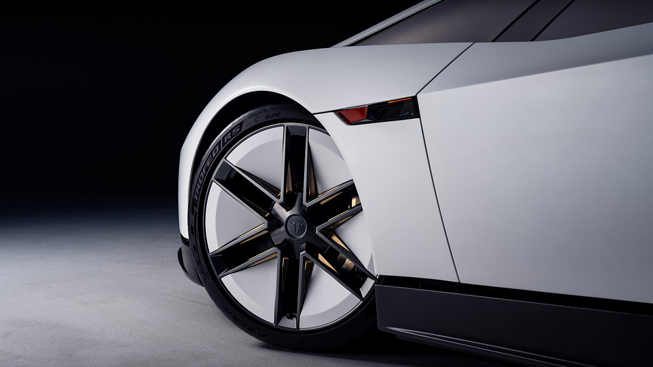 New Tesla Roadster Flying Car Exterior