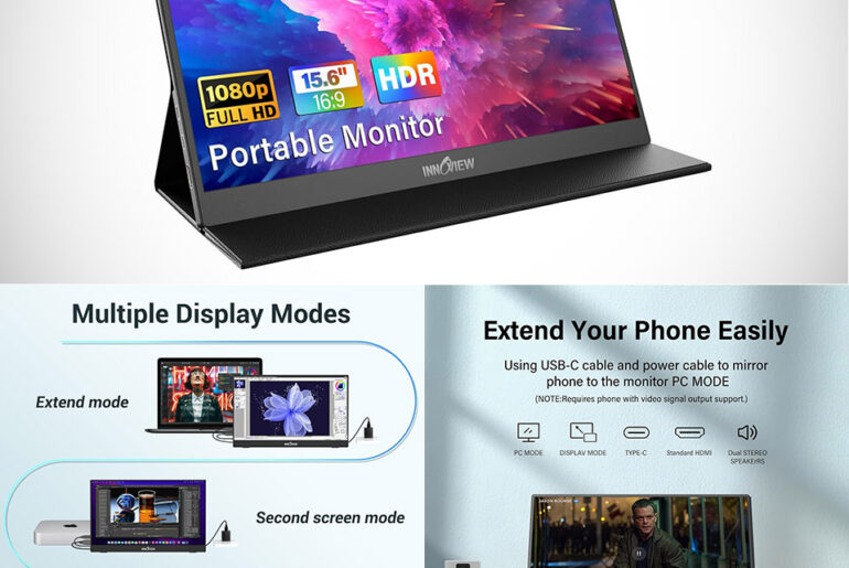 InnoView 15.6" IPS FHD 1080p Portable Monitor