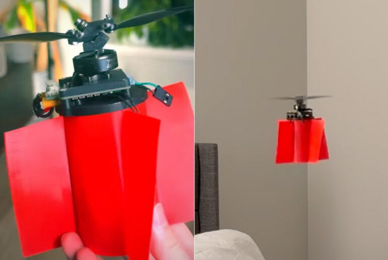 One Motor Single Propeller Drone