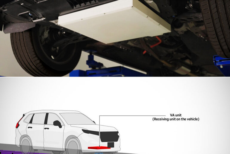 Honda Wireless Charging EV Truck Road