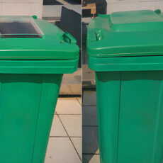 Sunlight-Activated Garbage Lid Insert Clear Odors
