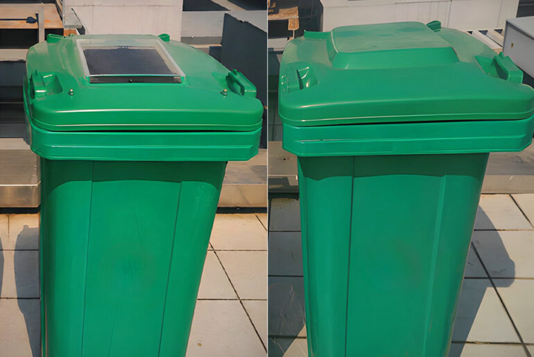 Sunlight-Activated Garbage Lid Insert Clear Odors