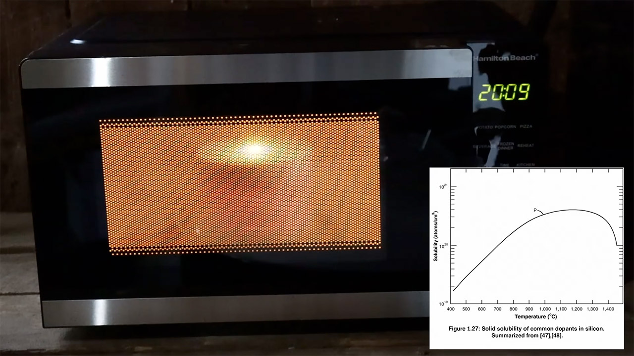 Silicon Wafers Solar Cell Microwave Project