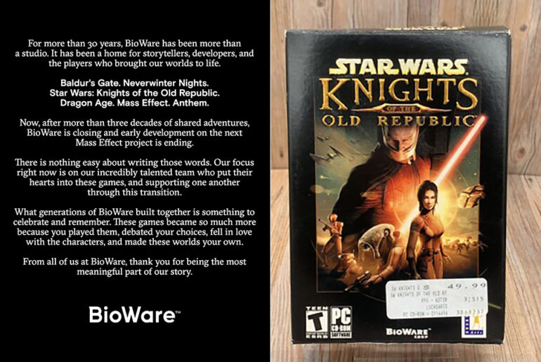 Electronic Arts Closes BioWare Shutting Down
