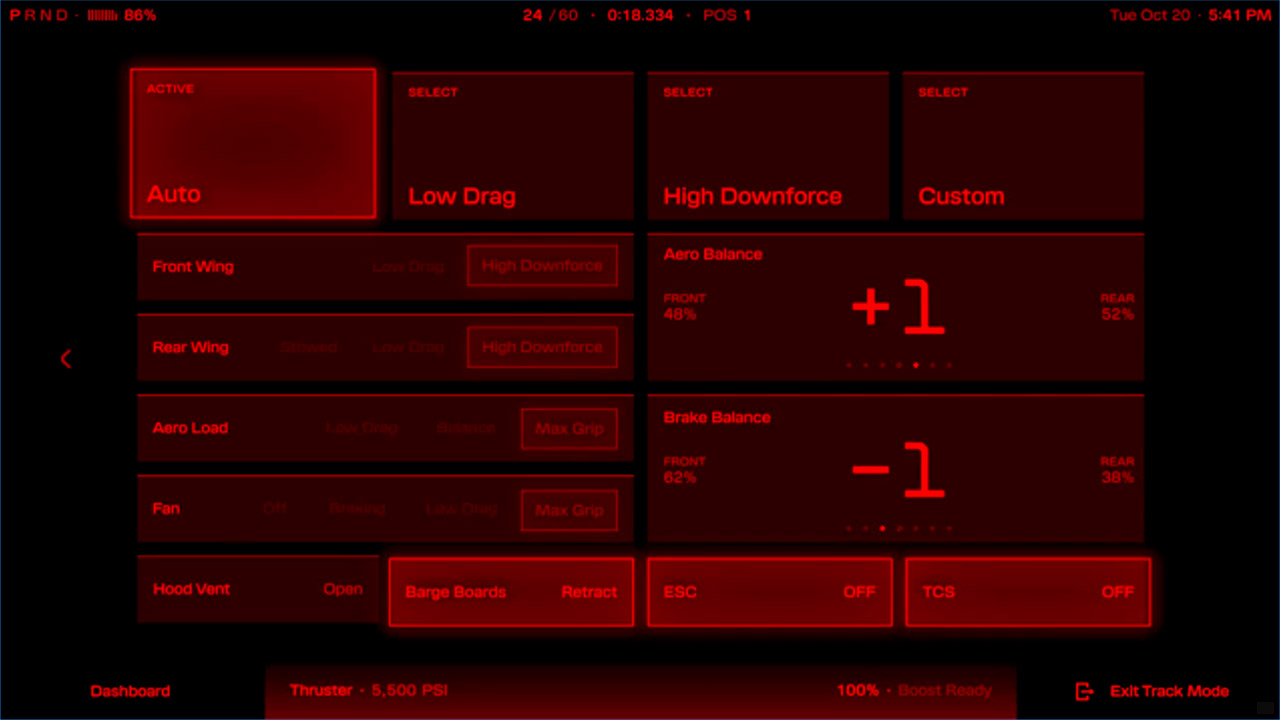 New Tesla Roadster User Interface Walkthrough Tour