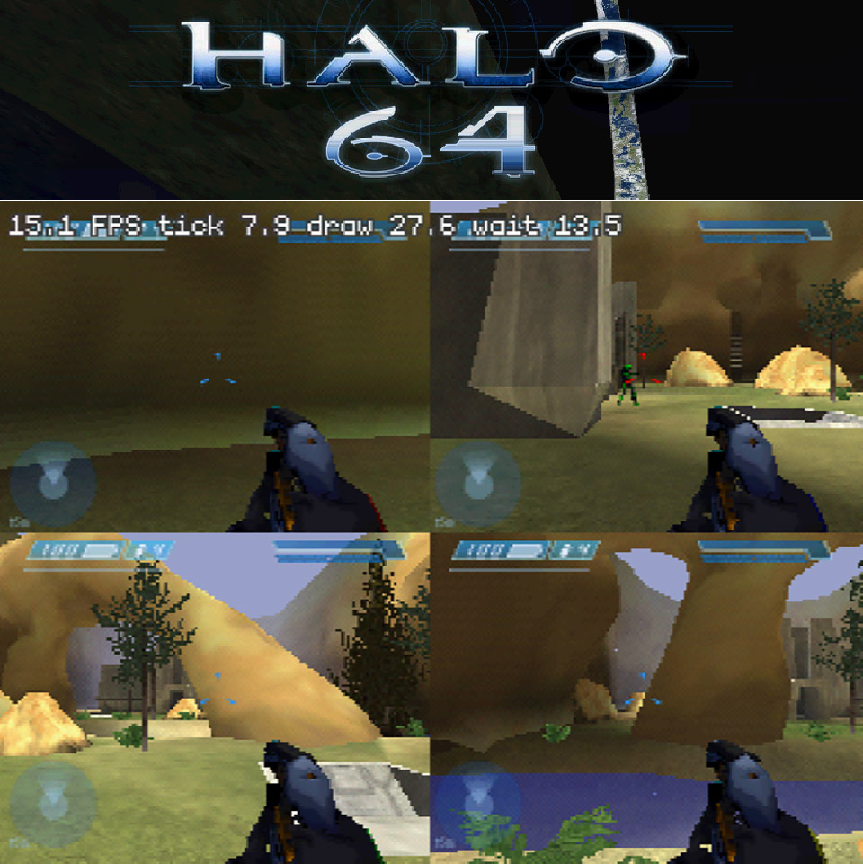 Halo 64 Port Turns Blood Gulch Into A Nintendo 64 Split Screen Match 49 Halo 64 Port Nintendo 64