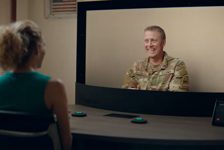 Google Beam Military Families USO
