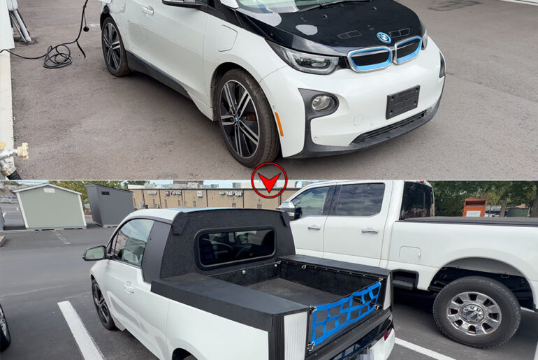 BMW i3 EV Pickup Truck Conversion Mod