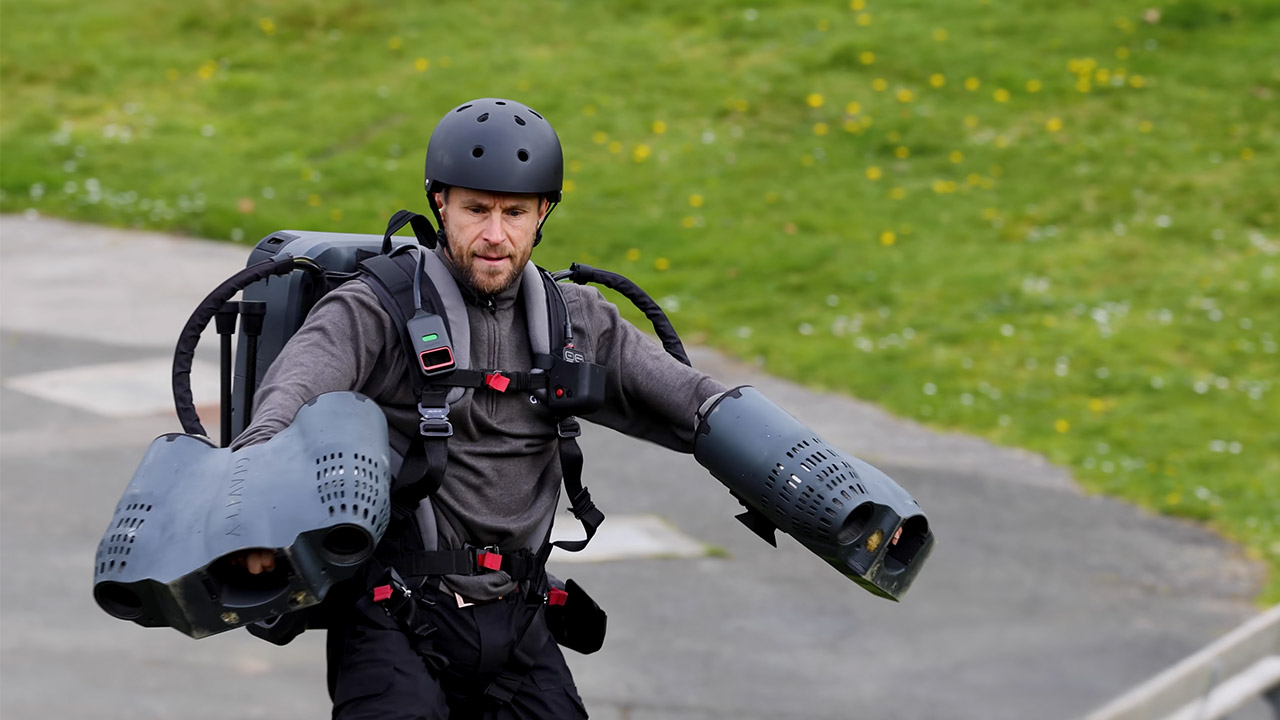 Gravity Industries Jet Suit Flight Eden Project Cornwall