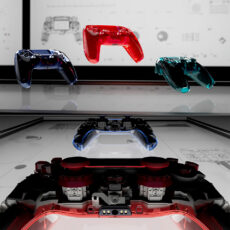 Sony Prism Collection See-Through Transparent PS5 DualSense Controllers