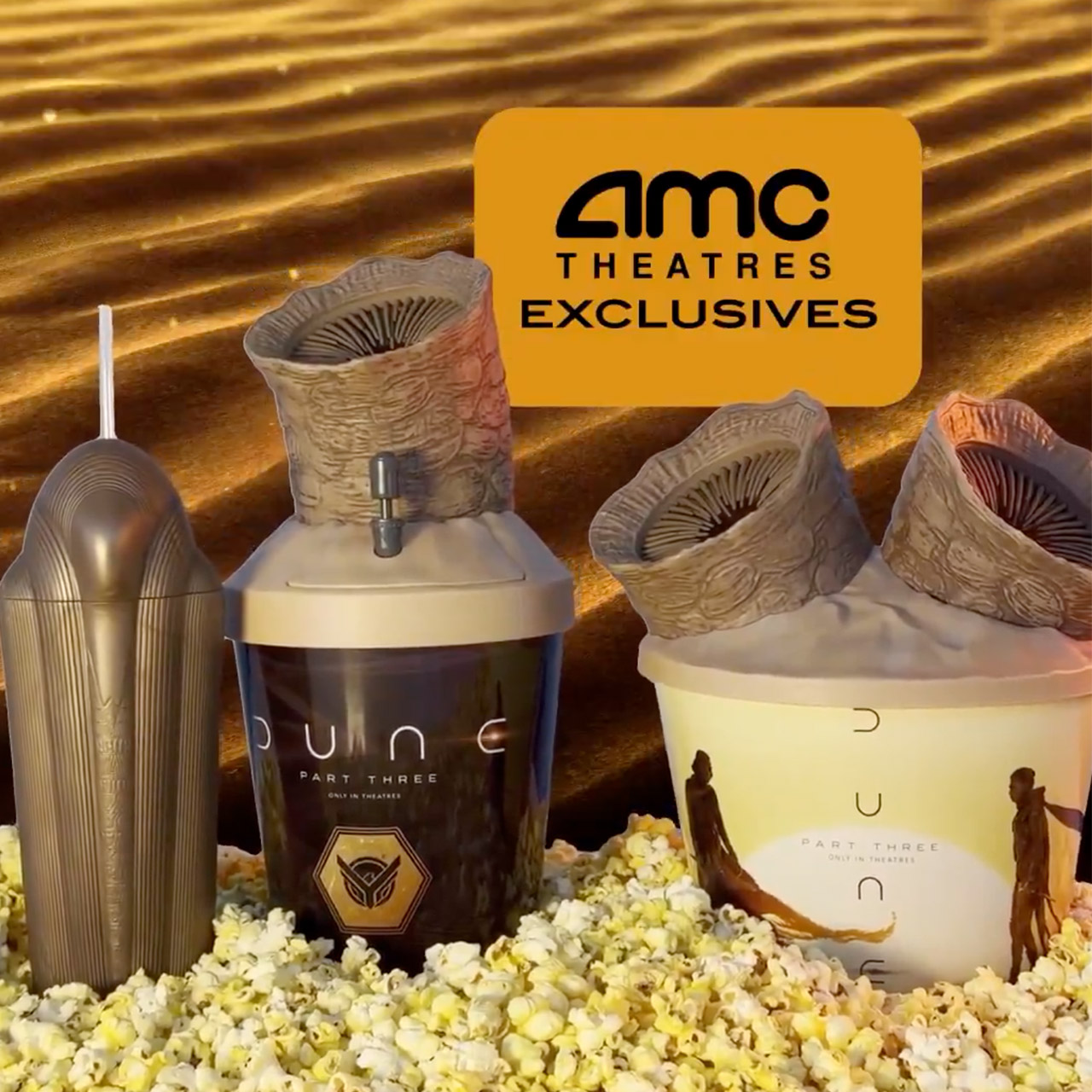 AMC Dune Sandworm Popcorn Bucket Movie