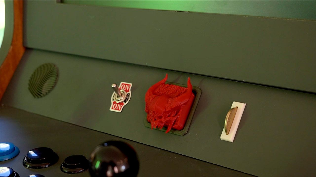 Custom DIY Arcade Cabinet Machine Concrete Cartridges