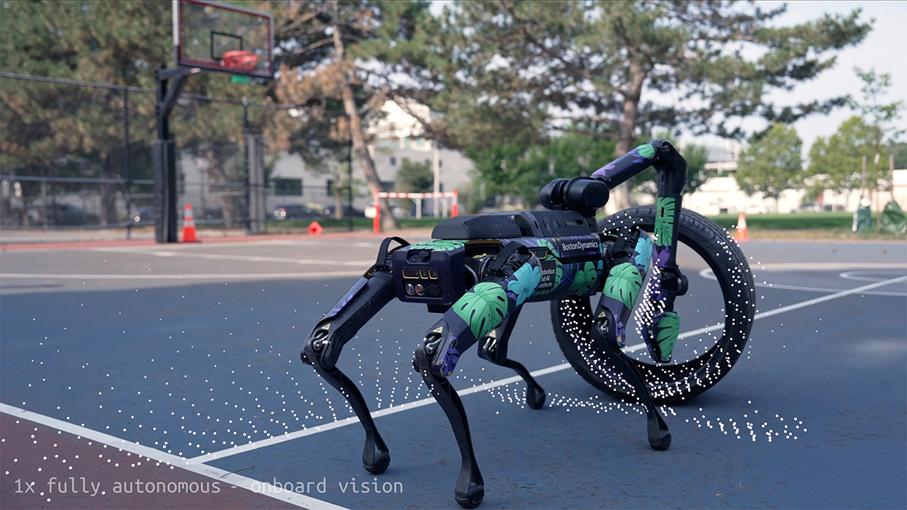 RAI Spot Robot Whole Body Manipulation Outside Lab