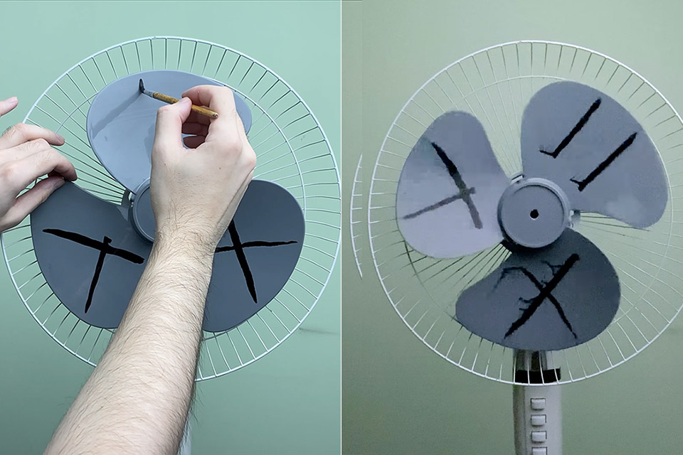 Stroboscopic Effect Sync Camera Fan Blades