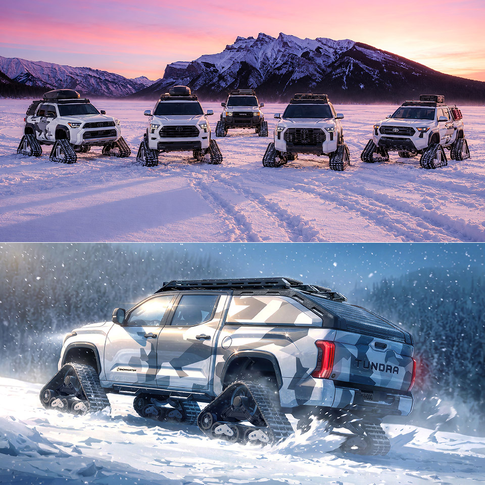 Toyota Snowhunter Concept Tracked Tundra 4 Runner Tacoma