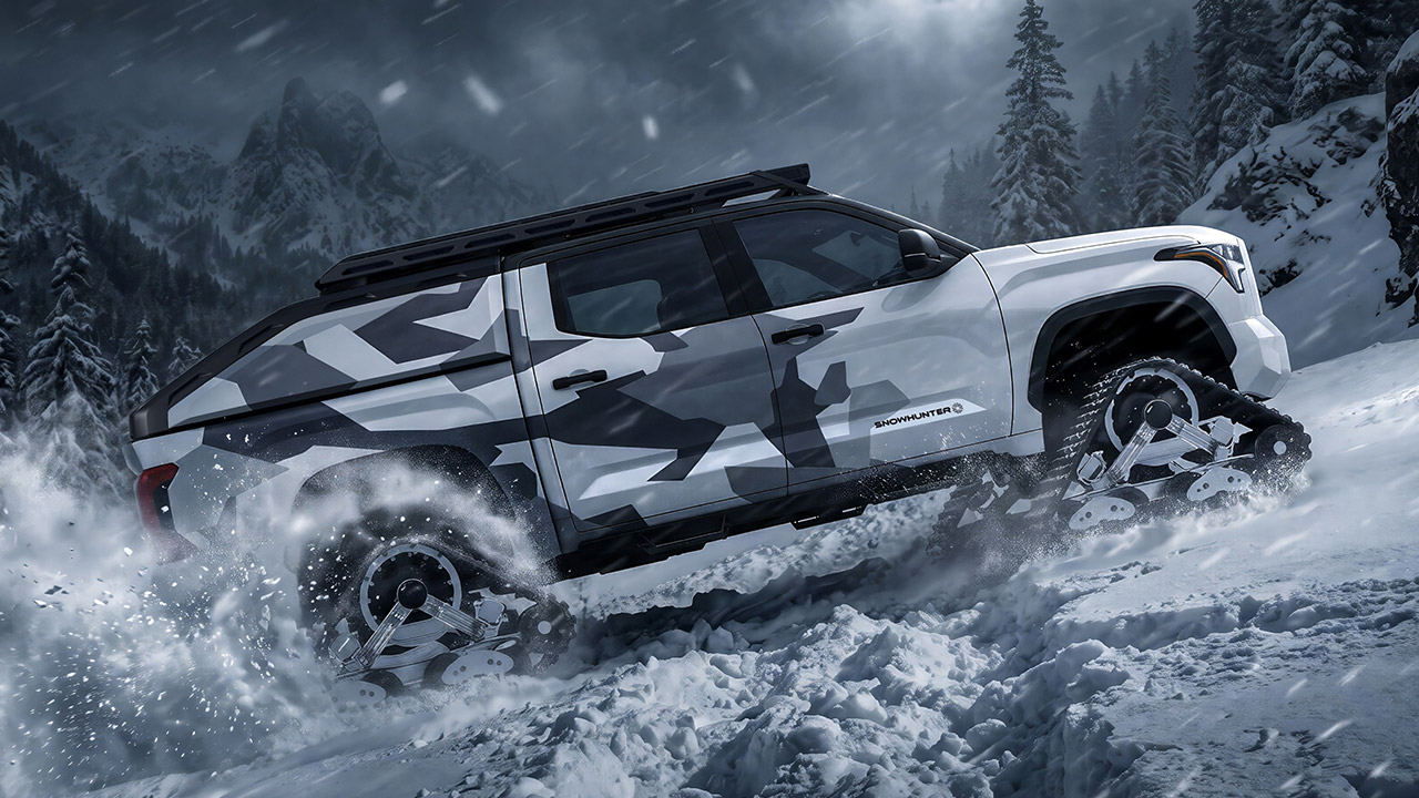 Toyota Snowhunter Concept Tracked Tundra 4Runner Tacoma